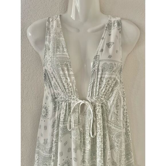 Ocean Drive Summer Surf Beach Dress Floral Paisley Print Lightweight Size Med - Picture 4 of 7